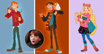¡El mejor crossover! Artista convierte a los personajes Disney en protagonistas de ‘Harry Potter’