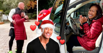 ¡Sorpresa, mamá! Dwayne Johnson le regala a su mami un auto de lujo en Navidad