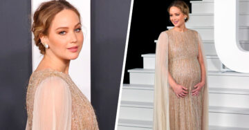 Jennifer Lawrence mostró su embarazo en la alfombra roja y se veía espectacular