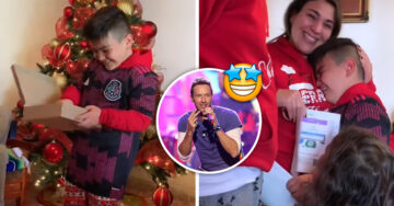 Niño llora al recibir boletos de Coldplay en Navidad y se convierte en el invitado VIP de la banda