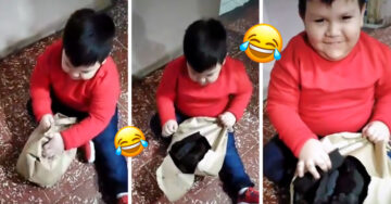 Niño recibe un saco con carbón en Navidad y dice que lo usará para hacer “carnita asada”