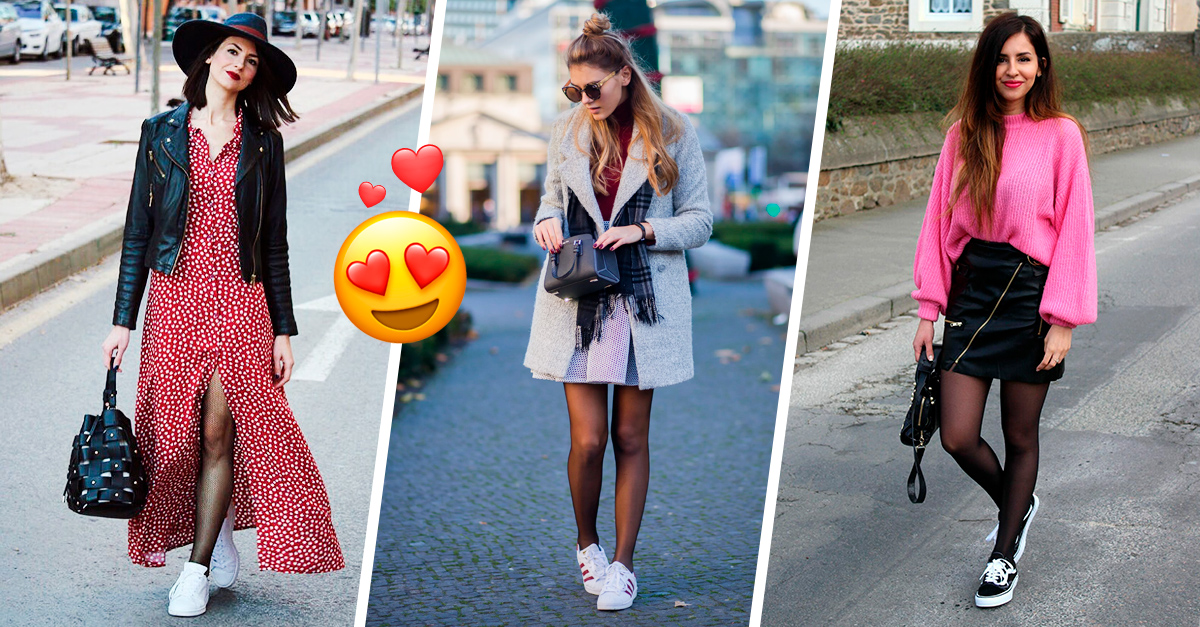15 Increíbles outfits con medias y tenis para dominar el street style  inverna