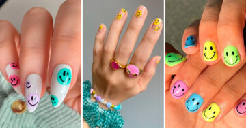 Smiley Face, la nueva tendencia de ponerse caritas felices en las uñas para empezar el año positiva
