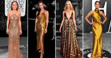 15 Famosas que lucen increíbles vestidas de dorado ¡Se ven como verdaderas estrellas!