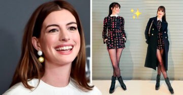 Anne Hathaway recuerda a ‘El diablo viste a la moda’ con uno de sus looks más icónicos