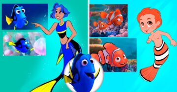 Artista dibuja a los personajes de “Buscando a Nemo” como humanos y el resultado es increíble