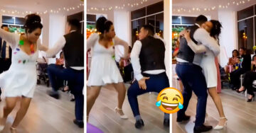 Novios bailan la cumbia de “Eso, Tilín” en su boda y todos los asistentes enloquecen