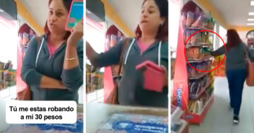 #Lady30Pesos: Puso saldo y no le llegó su recarga, y como no le hicieron caso se robó unas papitas