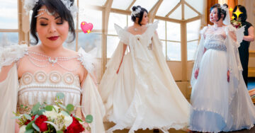 Novia se casa con un hermoso vestido inspirado en la princesa Serenity de ‘Sailor Moon’