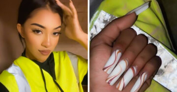 Chica trabaja en la construcción y los hombres la molestan por tener uñas acrílicas largas