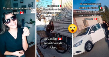 Chica muestra cómo gana más dinero como repartidora en Canadá que como licenciada en México
