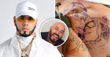 ¡Al estilo Lupillo Rivera! Anuel AA se cubre el tatuaje de su exnovia Karol G