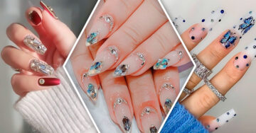 18 Brillantes ideas para lograr una divina manicura con piedritas