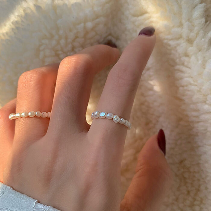 simple pearl rings