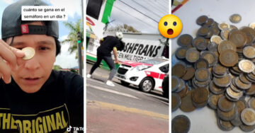 ¡Renuncio! Chico revela cuánto dinero gana haciendo trucos en un semáforo