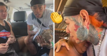 El rapero 6ix9ine le regala un millón de pesos a una familia mexicana