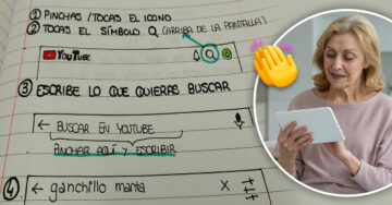 Chica crea un tierno manual para que su abuelita aprenda a usar su ‘tablet’