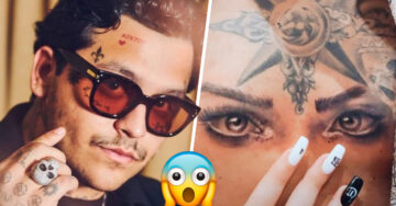 Christian Nodal se tapó el tatuaje de los ojos de Belinda y así nomás quedó