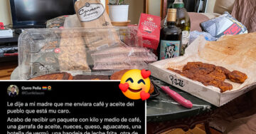 ¡Nunca dejan de cuidarnos! Le pide aceite y café a su mamá y ella le manda toda la despensa