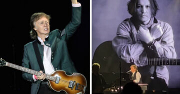 Paul McCartney muestra su apoyo a Johnny Depp durante uno de sus conciertos