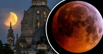 ¡Increíble! Las mejores fotografías de la ‘luna de sangre’ durante el eclipse lunar 2022