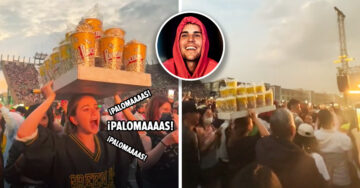 ¡Chica lista! Finge ser vendedora de palomitas para colarse en el concierto de Justin Bieber