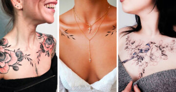 15 Hermosos tatuajes que harán de tu pecho una obra de arte