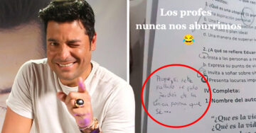 ¡Ah listillo! Joven le pide perdón a su profesor con una canción de Chayanne