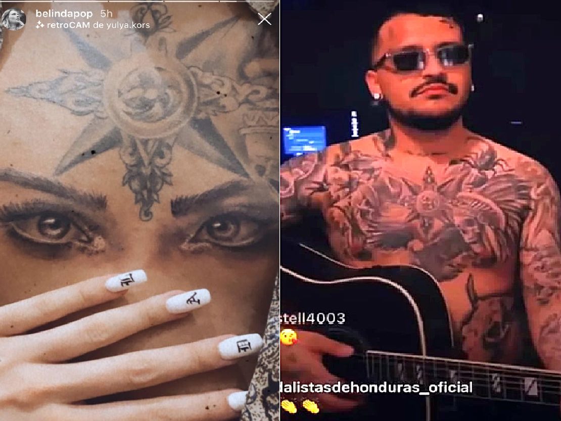 Christian Nodal Tattoos Belinda S Eyes And Generates - vrogue.co