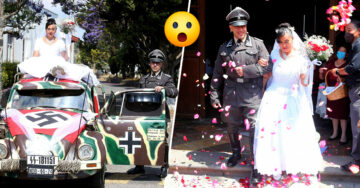 Pareja celebra su boda con temática Nazi en Tlaxcala y causa controversia en redes