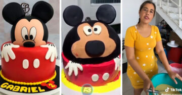 Repostera reacciona a las críticas que recibió por su pastel de Mickey Mouse