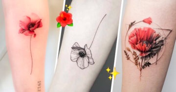 13 Lindos tatuajes con amapolas que adornarán tu cuerpo como un jardín