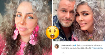 Verónica Castro usa filtro en una foto ¡y su hermano la exhibe con la imagen al natural!