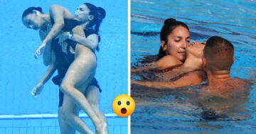 Nadadora se desmaya en plena competencia, fue salvada por su entrenadora