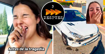 Mujer choca el auto de su hermano justo cuando presumía su licencia de conducir