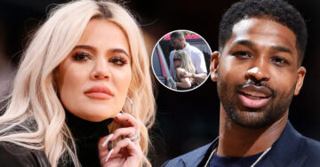 Khloé Kardashian y Tristan Thompson son captados muy abrazados en una salida familiar