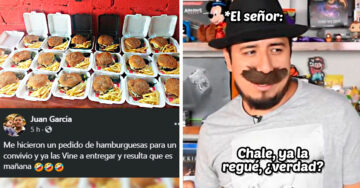 Vendedor confunde fecha de entrega de un pedido de hamburguesas y las vende en Facebook