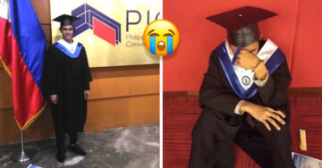 Chico se sienta a llorar en su graduación al ver que nadie de su familia asistió