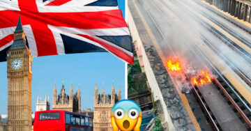 Vías del tren se incendian en Londres debido a las altas temperaturas