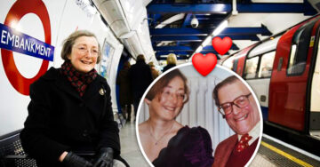 “Su voz es mi consuelo”: Mujer visita todos los días la estación del tren para escuchar a su esposo fallecido