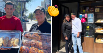 Pareja pasó de vender pan en las calles a tener su propia panadería ¡y es un éxito!