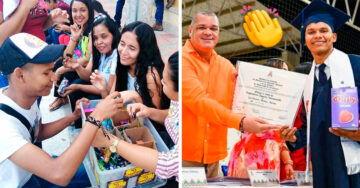 Joven vendía gomitas para pagar la universidad y al fin logró graduarse