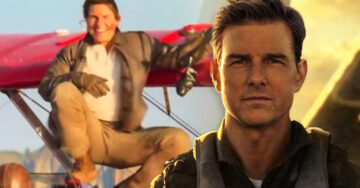 ¡Qué loco! Tom Cruise se sube a una avioneta en pleno vuelo para ‘Misión Imposible 7’