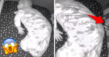 ¡De terror! Captan a un supuesto fantasma molestando a un bebé mientras duerme