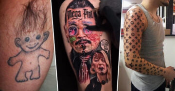 10 Tatuajes tan espantosos que te harán arrepentirte de haberte hecho uno