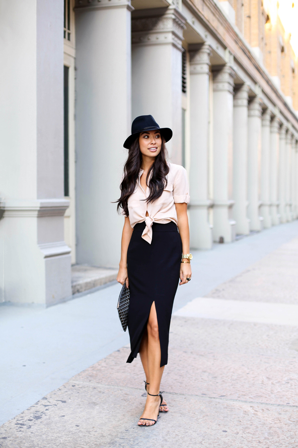 15 Outfits with open skirts that will make you look elegant and sexy at ...