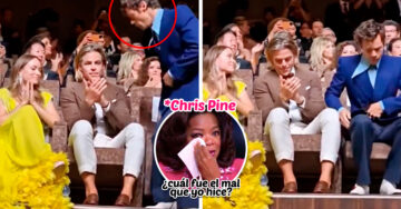 ¡Queeé! Harry Styles le escupe a Chris Pine durante la ceremonia del Festival de Venecia