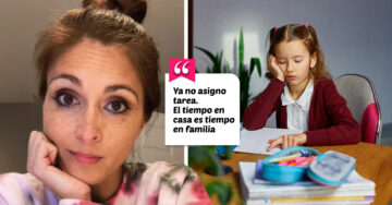 Maestra decide no dejar tareas desde que es madre: ‘la casa es para la familia’