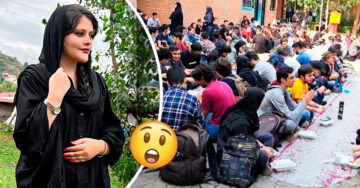 Estudiantes de una universidad iraní ignoran regla de separación de sexos y comen juntos