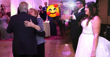 Abuelitos de 65 años de casados nunca tuvieron su primer baile; su nieto les cedió el momento en su boda
